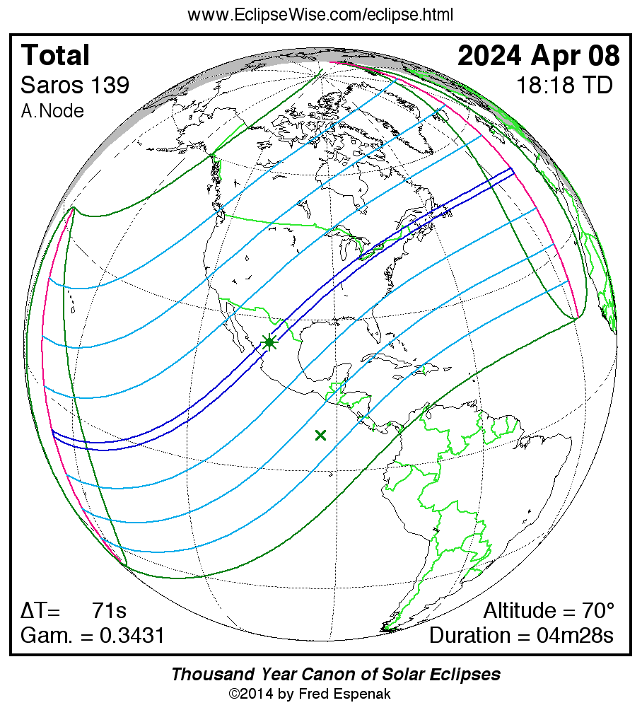 Solar Eclipse 2024. Солнечное затмение 8 апреля 2024. Карта солнечного затмения 8 апреля 2024. Затмения 2024 года даты.