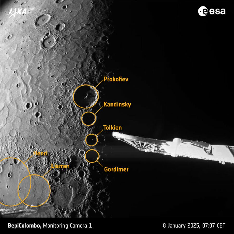 BepiColombo только что завершил шестой облет Меркурия. Вот лучшие изображения Mercury 1 - BepiColombo только что завершил шестой облет Меркурия. Вот лучшие изображения